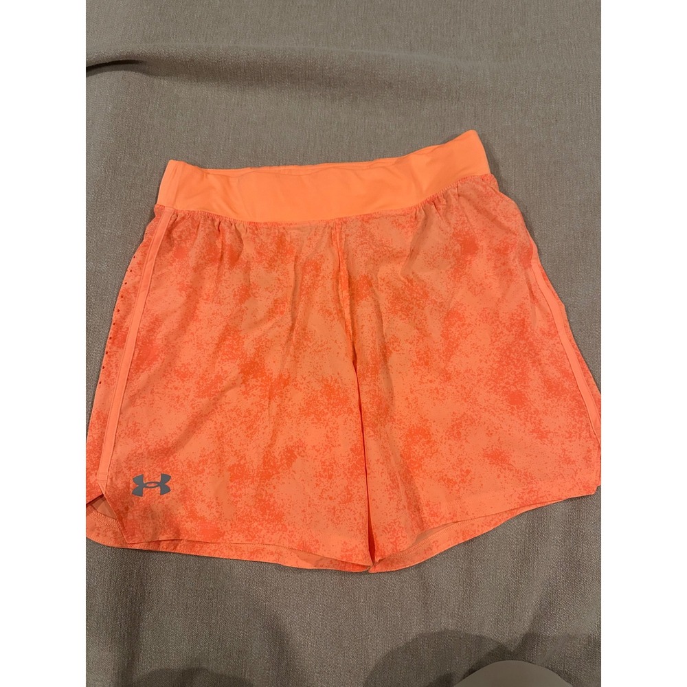 Underarmour Orange mens workout shorts